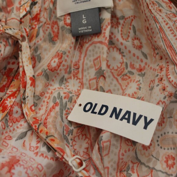 Old Navy Women’s Maxi Long Paisley Summer Sun Dress Size Large NWT's - Picture 14 of 16